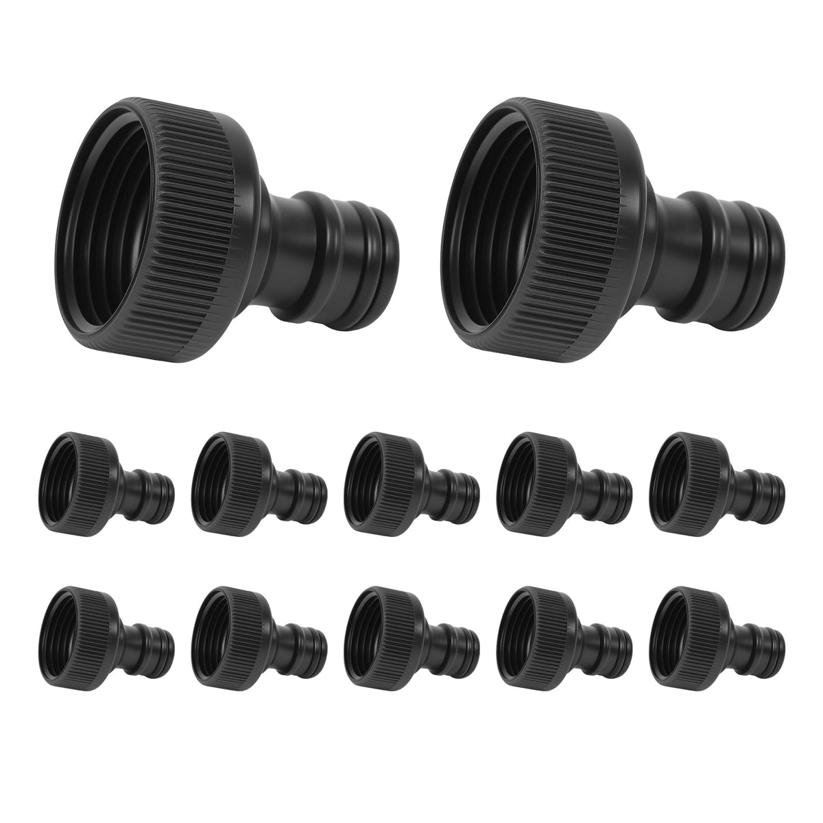 TREMENDRY 3/4 GHT female connector for garden hoses ensuring snug, leak-free connection.