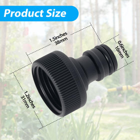 TREMENDRY plastic quick adapter simplifies hose setup with tool-free, fast connections.
