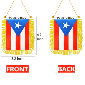 TrendPow Puerto Rico flag dual-sided window banner for versatile display.