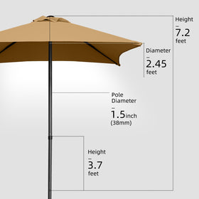 Trenovo umbrella top vent design improves airflow for cooler shade