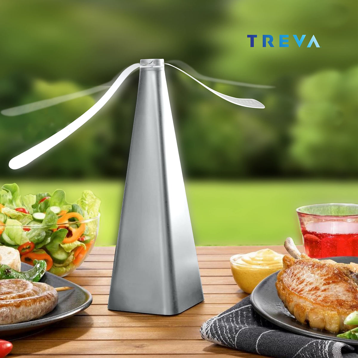 Consistent airflow helps create a calmer outdoor dining experience.