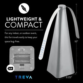 Portable insect protection for picnics, camps, and backyard lounging.