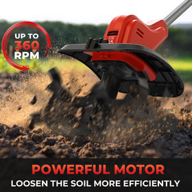 TREXEEN tiller 8-6 inch depth reaching deeper soil layers