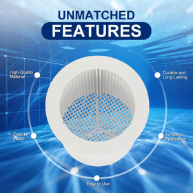 Trhretn heavy duty polypropylene construction promises long lasting filtration performance.