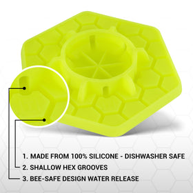 Tributary Brands grey silicone bee feeder blends with surroundings