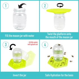 Tributary Brands bee watering station in teal for garden use