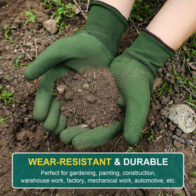 Trifabricy unisex garden gloves offering a snug, adaptable fit