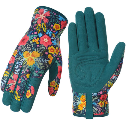 Trifabricy Garden Gloves for Women packaging shot highlighting quality and gift appeal