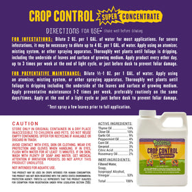 Outdoor garden treated with Trifecta Crop Control spray