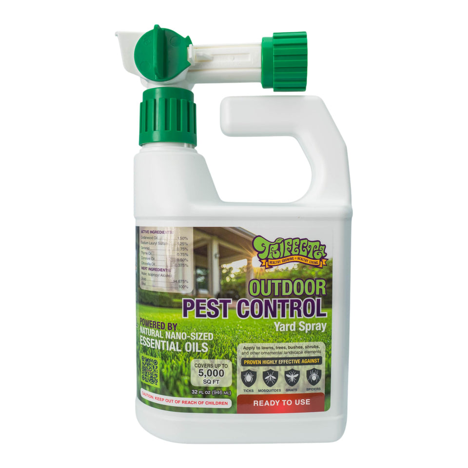 Trifecta yard spray shows front yard coverage to deter outdoor pests
