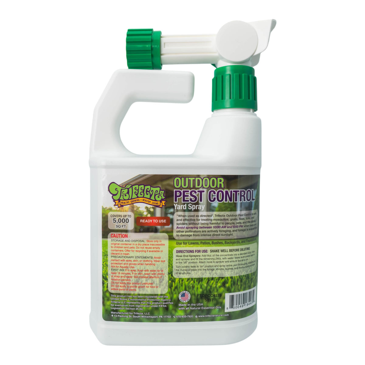Trifecta kids and pets safe usage communicates family-friendly pest control outdoors