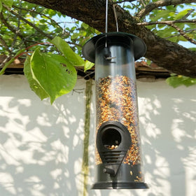 Triflice transparent seed compartment makes refilling simple and neat.