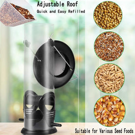 Triflice rust-proof feeder with weatherproof steel hanger for year-round backyard use.