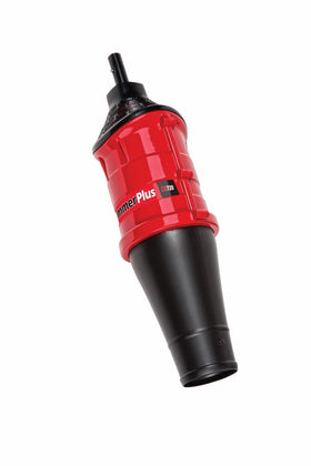 CB720 attachment mounted on a compatible trimmer for efficient airflow and reduced fatigue.
