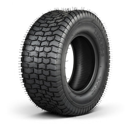 TRIPOWER turf tire side view shows grass-friendly tread for cleaner mowing.