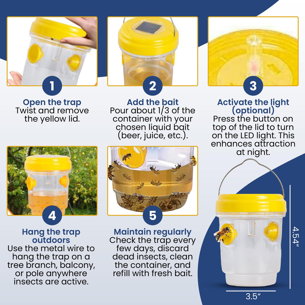 TriskelBlue 3-pack provides ongoing insect control for patios and gardens
