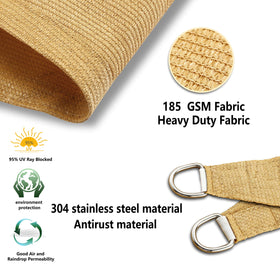 Tronssien rectangle shade rope details emphasize high-strength tie points