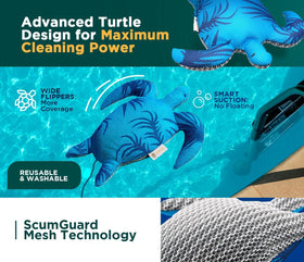 Tropicaler Hot Tub Scum Absorber Turtle captures oils as it floats on water.