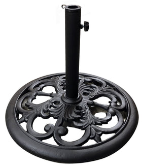 Tropishade umbrella base 30 lb in black offers sturdy outdoor support