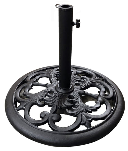 Tropishade umbrella base 30 lb in black offers sturdy outdoor support