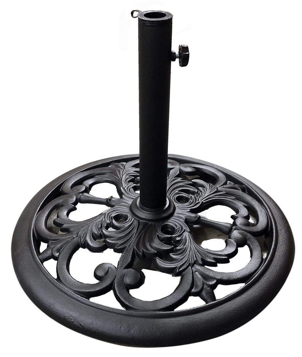Tropishade umbrella base 30 lb in black offers sturdy outdoor support
