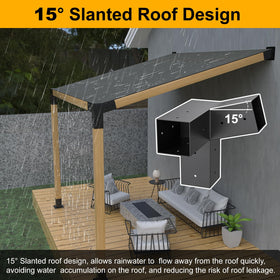 TROPTOLKY corner bracket strengthens pergola corners for lasting stability