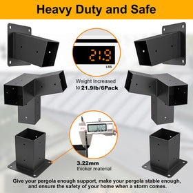 TROPTOLKY wall mount bracket secures pergola to wall with reliable support