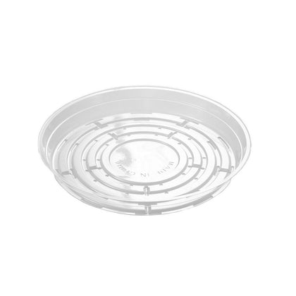 TRUEDAYS 8-inch saucer top view shows clear surface for monitoring drainage