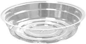 TRUEDAYS clear plant saucer under pot on carpet stabilizes plant and catches drips