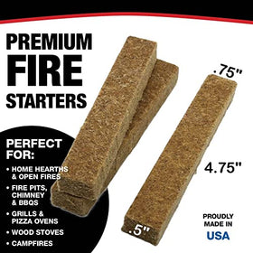 TRULite Fire Starters instant-lighting sticks shown in use for quick outdoor grilling.