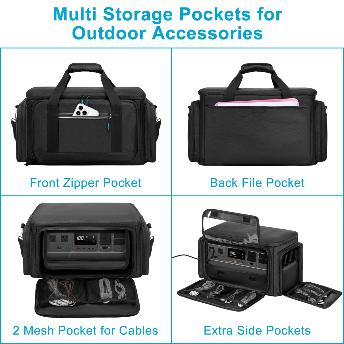 Trunab bag front transparent panel enables quick status check of the DJI 1000.