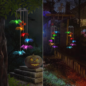 Trunfiste Bat Solar Wind Chimes outdoor waterproof design withstands weather