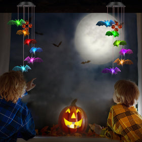 Trunfiste pumpkin bells brighten Halloween yard display and chimes