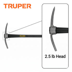 Truper 36-inch fiberglass handle offers durability and impact resistance