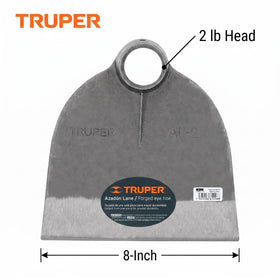 Truper replacement head fits standard handles for easy tool maintenance.