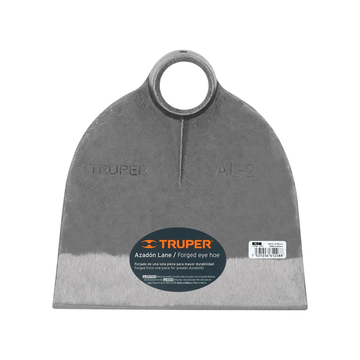 Truper Lane No. 2 field hoe head forged steel for durable soil work.