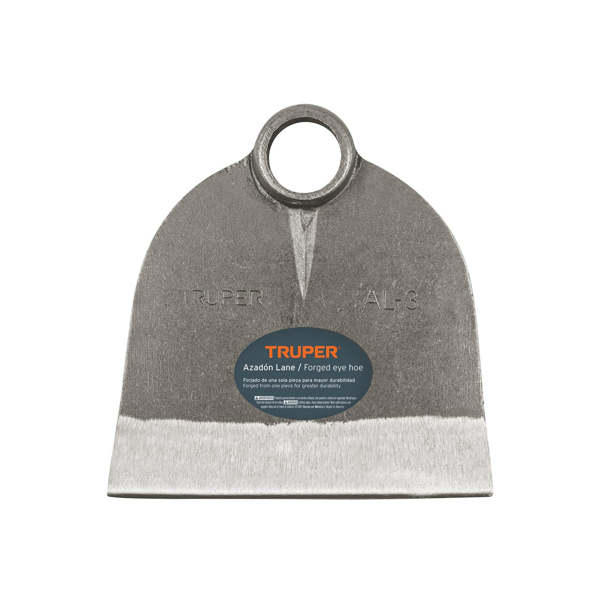 Truper Lane No 3 field hoe head with durable forged steel for tough soil tasks.
