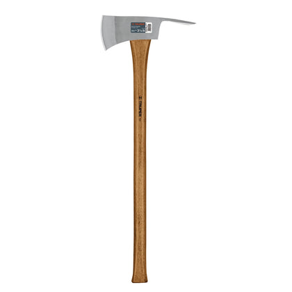 Truper Pulaski Axe: 3.5 lb forged steel head with 35-inch Hickory handle for efficient chopping