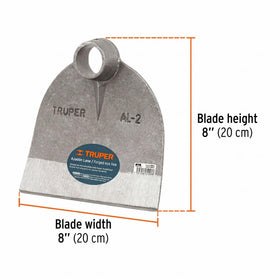 Truper industrial-grade field hoe head ideal for weeding and soil prep.