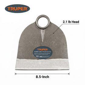Truper reinforced socket field hoe head ensures a secure fit during demanding tasks.