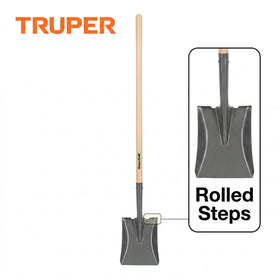 Truper Tru Built shovel handle—45-inch ash wood for comfortable, balanced yard tasks.