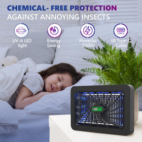 TRURID indoor fly killer operates quietly for nighttime use