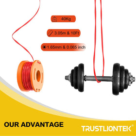TRUSTLIONTEK ABS nylon line blends flexibility with durability