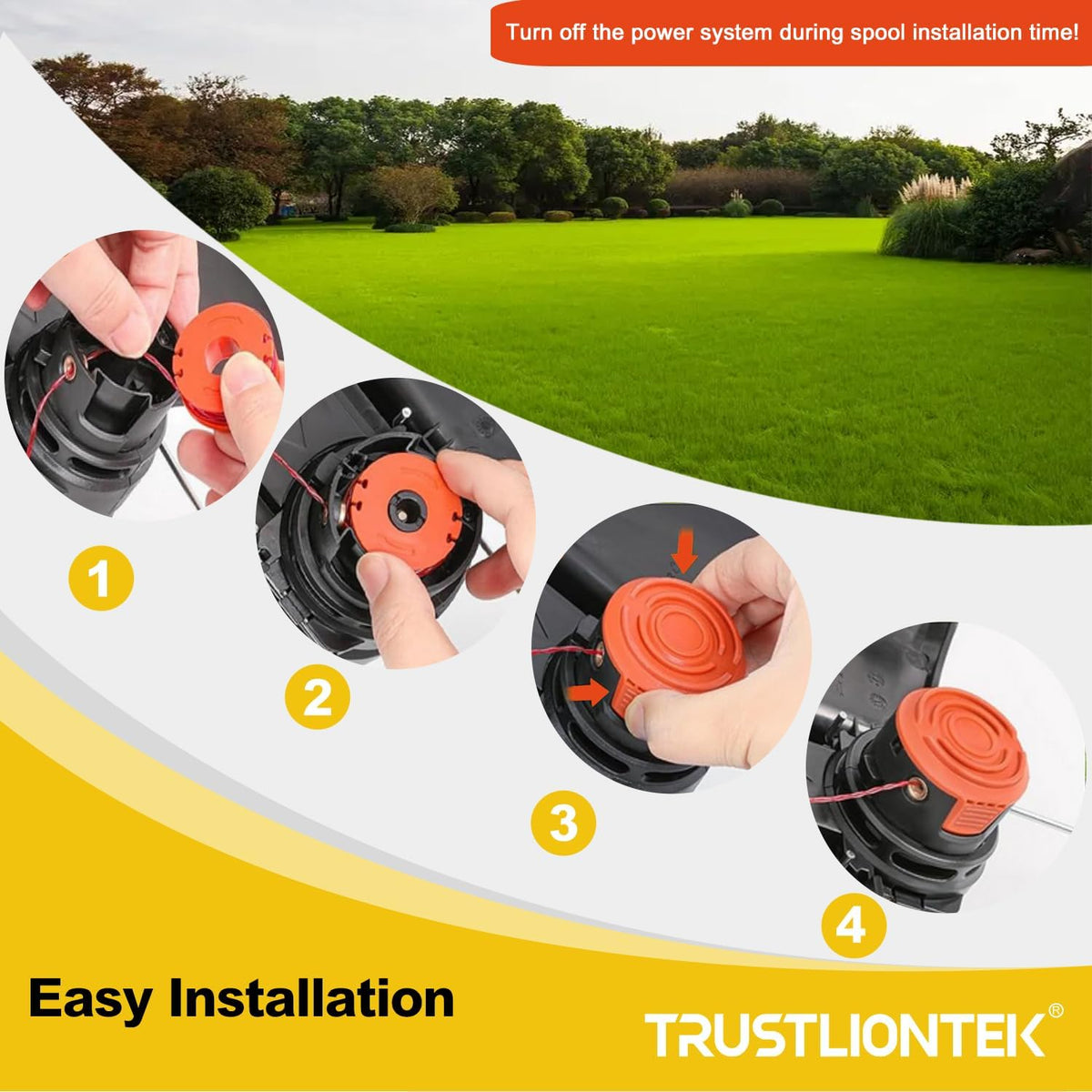 TRUSTLIONTEK CNC-cut precision spools ensure smooth winding