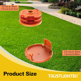 TrustLIONTEK cap cover for WA0007 spool, includes 2 replacement caps