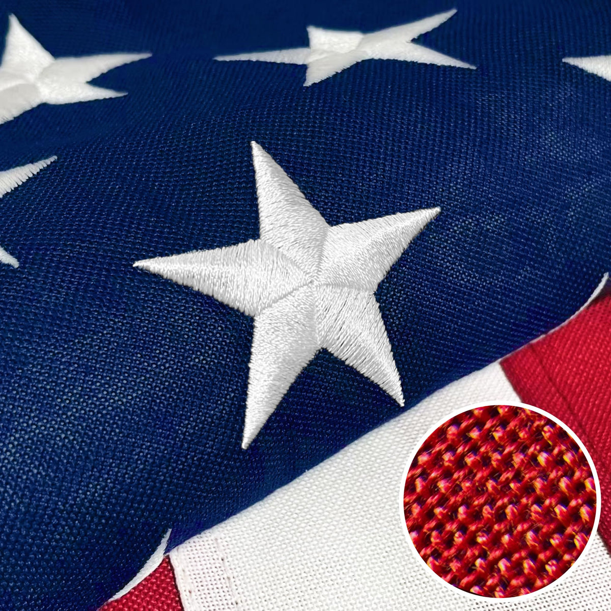 Try Everything flag embroidery stars highlights detailed stitching for outdoor durability.