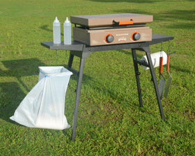 Trybuy upgraded griddle stand adjustable legs level uneven ground for stable cooking.