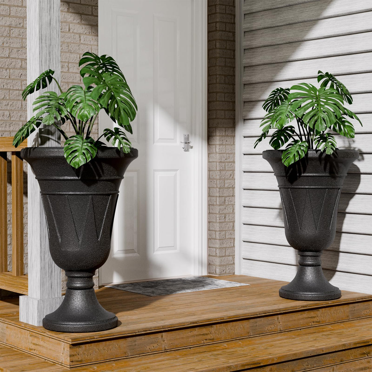 Trygoal large flower pot setup placed on a patio for visual impact