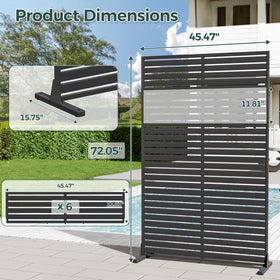 Trygoal patio divider outdoor screen creates versatile space separation with style.