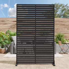 Trygoal privacy screen outdoor 72in panel with a modern louver design for enhanced privacy on decks.
